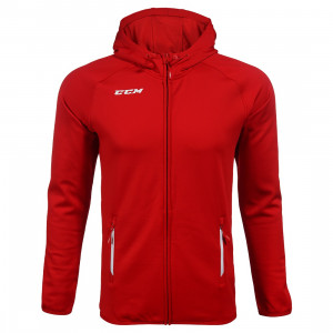 Толстовка CCM Full Zip Hood Sr Red 