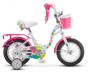 Велосипед Stels Jolly 12 V010 белый/розовый (2020) 