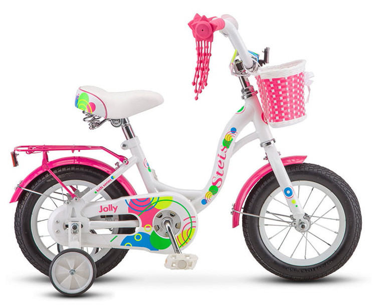Велосипед Stels Jolly 12 V010 белый/розовый (2020) купить со скидкой в ...