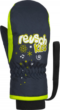 Варежки Reusch Kids dress blue/safety yellow