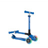 Трехколесный самокат Globber Junior Foldable Lights темно-синий - Трехколесный самокат Globber Junior Foldable Lights темно-синий