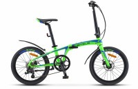 Велосипед Stels Pilot-680 MD 20" V010 зеленый/синий (2019)