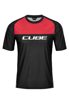 Джерси CUBE EDGE Round Neck к/рук,black´n´red 