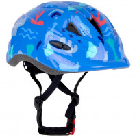 Шлем детский Oyyo HT93 синий с узором Шлем детский Oyyo HT93 синий с узором