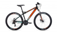 Велосипед Forward Flash 26 2.0 disc черный/оранжевый (2021)