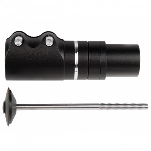 Удлинитель штока вилки выдвижной MX-ST-01 безрезьбовой рулевой колонки 1-1/8" 116мм алюм. черн. 