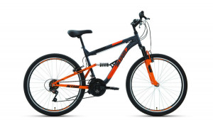 Велосипед Altair MTB FS 26 1.0 темно-серый/оранжевый рама: 16&quot; (2022) 