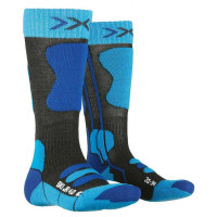 Носки X-Socks Ski JR 4.0 anthracite melange/electric blue G285
