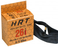 Велокамера 26" H.R.T. SEALANT BUTYL TUBE авто ниппель AV48мм 1.95-2.125 50/54-559 (00-009911)