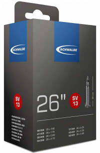 Велокамера 26" Schwalbe SV13 26'х1.50-2.40 40/62-559 IB 40mm (05-10425343) Велокамера 26" Schwalbe SV13 26'х1.50-2.40 40/62-559 IB 40mm (05-10425343)
