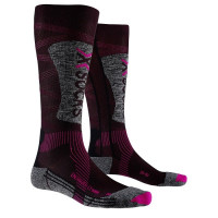 Носки X-Socks Ski Energizer LT 4.0 Women B094 black/fluo pink/stone grey melange