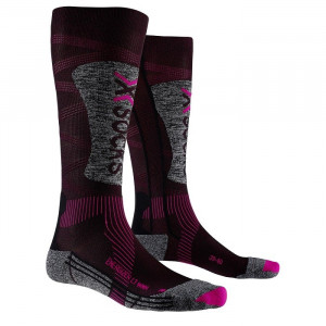 Носки X-Socks Ski Energizer LT 4.0 Women B094 black/fluo pink/stone grey melange 