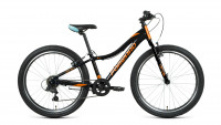 Велосипед Forward JADE 24 1.0 черный/оранжевый рама 12" (2022)