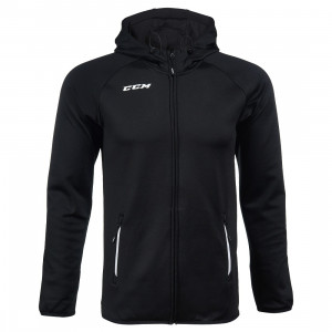 Толстовка CCM Full Zip Hood Sr Black 