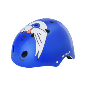 Шлем защитный Stels MTV-12 сине-серый &quot;кот&quot; размер XS 