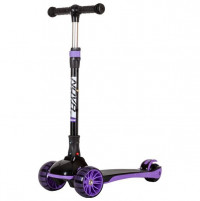 Самокат-кикборд Novatrack RainBow Basic Black фиолетовый (2022)
