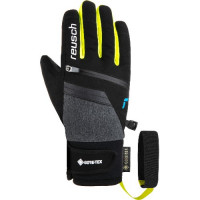 Перчатки горнолыжные REUSCH Travis Gore-Tex Junior Black/Black Melange/Safety Yellow