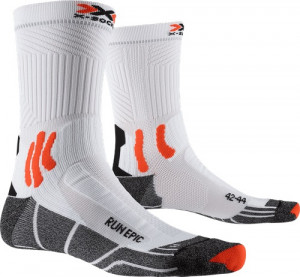 Носки для бега X-Socks Run Epic Men white/orange/black (2021) 