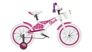 Велосипед Stark Tanuki 18 Girl белый/розовый (2022) 