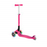 Трехколесный самокат Globber Junior Foldable Lights фуксия - Трехколесный самокат Globber Junior Foldable Lights фуксия