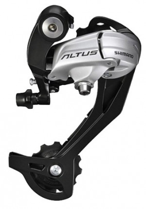 Переключатель задний Shimano Altus M370 SGS 9ск серебро 