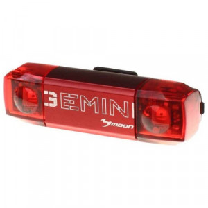 Габаритный фонарь задний Moon Gemini R, 80 люмен, 7 режимов, зарядка от USB, алюминиевый корпус 