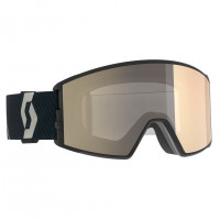 Маска Scott Goggle React LS mountain black/light sensitive bronze chrome