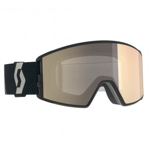 Маска Scott Goggle React LS mountain black/light sensitive bronze chrome 