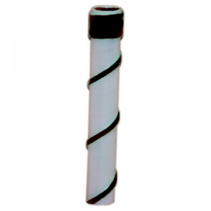 Ручка на клюшку ХОРС структура рифленая SR прозрачная с черным шнурком 