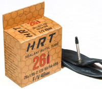 Велокамера 26" H.R.T. SEALANT BUTYL TUBE авто ниппель FV48мм 1.95-2.125 50/54-559 (00-009915)