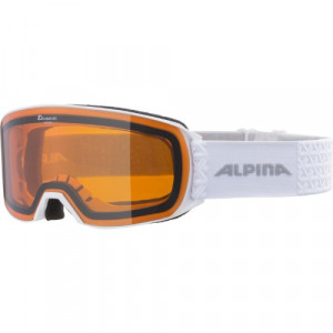 Очки горнолыжные Alpina Nakiska White Matt/Orange S2 (2024) 