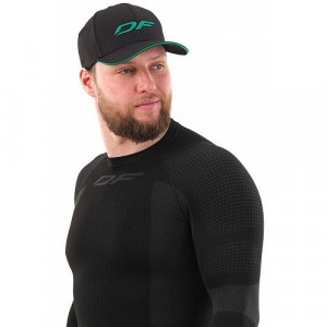 Бейсболка Dragonfly Classic DF Black-Green D-fly (Изогнутый козырек) 