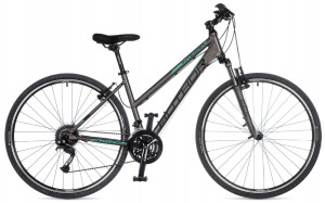 Велосипед Author Integra 28" серебро/бирюза рама: 17" (2025) 