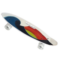 Скейтборд детский Navigator пластик, свет. колеса, 61x17x9,5 см, ручка для переноски, Color