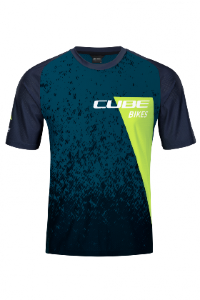 Джерси CUBE EDGE Round Neck к/рук, blue´n´lime