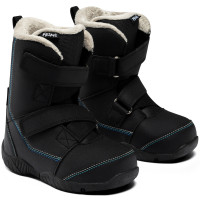 Ботинки для сноуборда Luckyboo Velcro черные (2023)