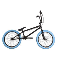 Велосипед Stark Madness BMX 4 20" серо-фиолетовый/черный/синий (2025)