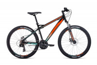 Велосипед Forward Flash 26 2.2 S disc черный/оранжевый (2021)