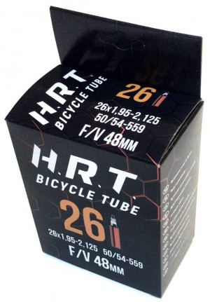 Велокамера 26" H.R.T. 1.95-2.125 50/54-559 48мм AV (00-010038) 