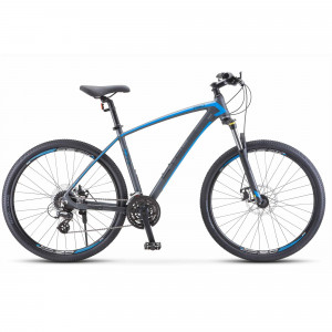 Велосипед Stels Navigator-750 MD 27.5&quot; V010 антрацитовый/синий рама: 16&quot; (2023) 