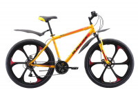 Велосипед Black One Onix 26 D FW жёлтый/чёрный/красный (2020)
