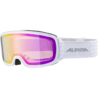 Очки горнолыжные Alpina Nakiska Q-Lite White Matt/Q-Lite Pink S1 (2024)