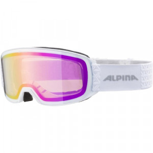 Маска Alpina Nakiska Q-Lite white matt/Q-Lite pink S1 