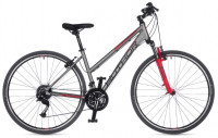 Велосипед Author Integra 28" серебро/красный рама: 17" (2025)