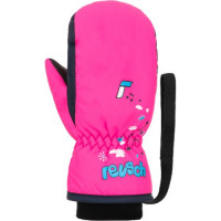 Варежки горнолыжные Reusch Kids Mitten pink glo/dress blue
