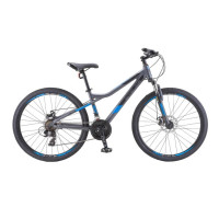 Велосипед Stels Navigator-610 MD 26" V050 антрацитовый/синий рама: 14" (2022)