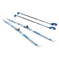 Комплект беговых лыж Brados 75 мм - 180 Step Xt Tour Blue