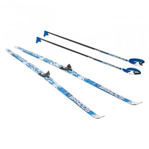 Комплект беговых лыж Brados 75 мм - 180 Step Xt Tour Blue 