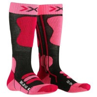 Носки X-Socks Ski JR 4.0 anthracite melange/fluo pink G307