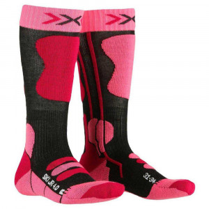 Носки X-Socks Ski JR 4.0 anthracite melange/fluo pink G307 